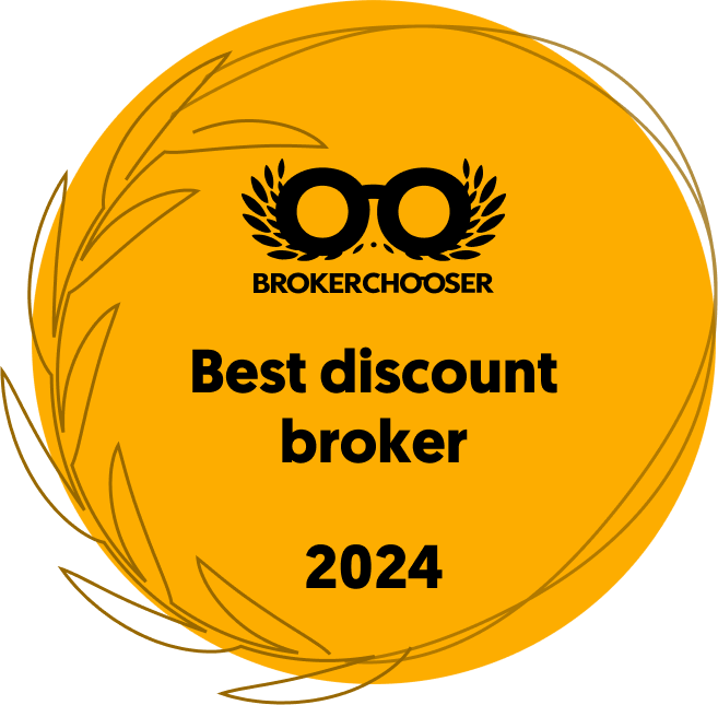 Premiato come Miglior broker discount 2018, 2021, 2022 & 2024 (Broker Chooser)