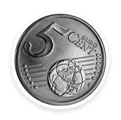Moneda de cinco céntimos de euro